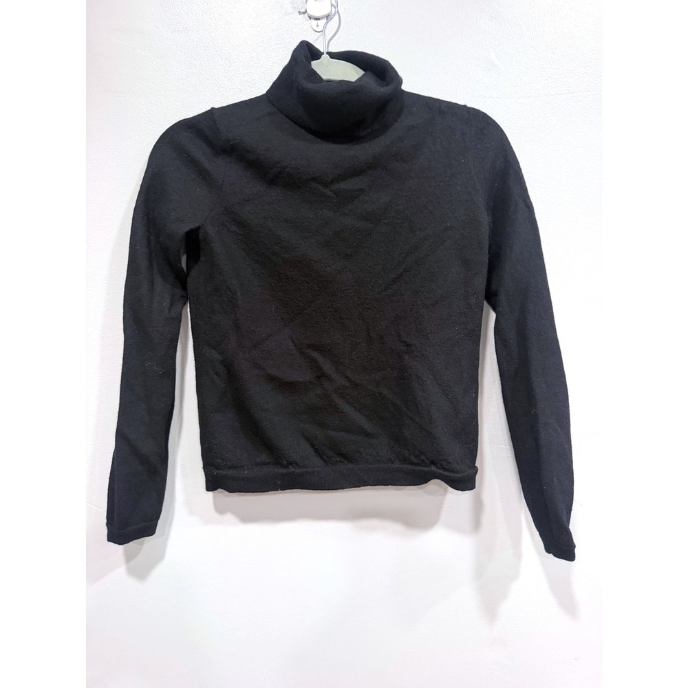 Hugo Boss Black Superfine Merino Wool Turtleneck Sweater Women's XS Tagged L